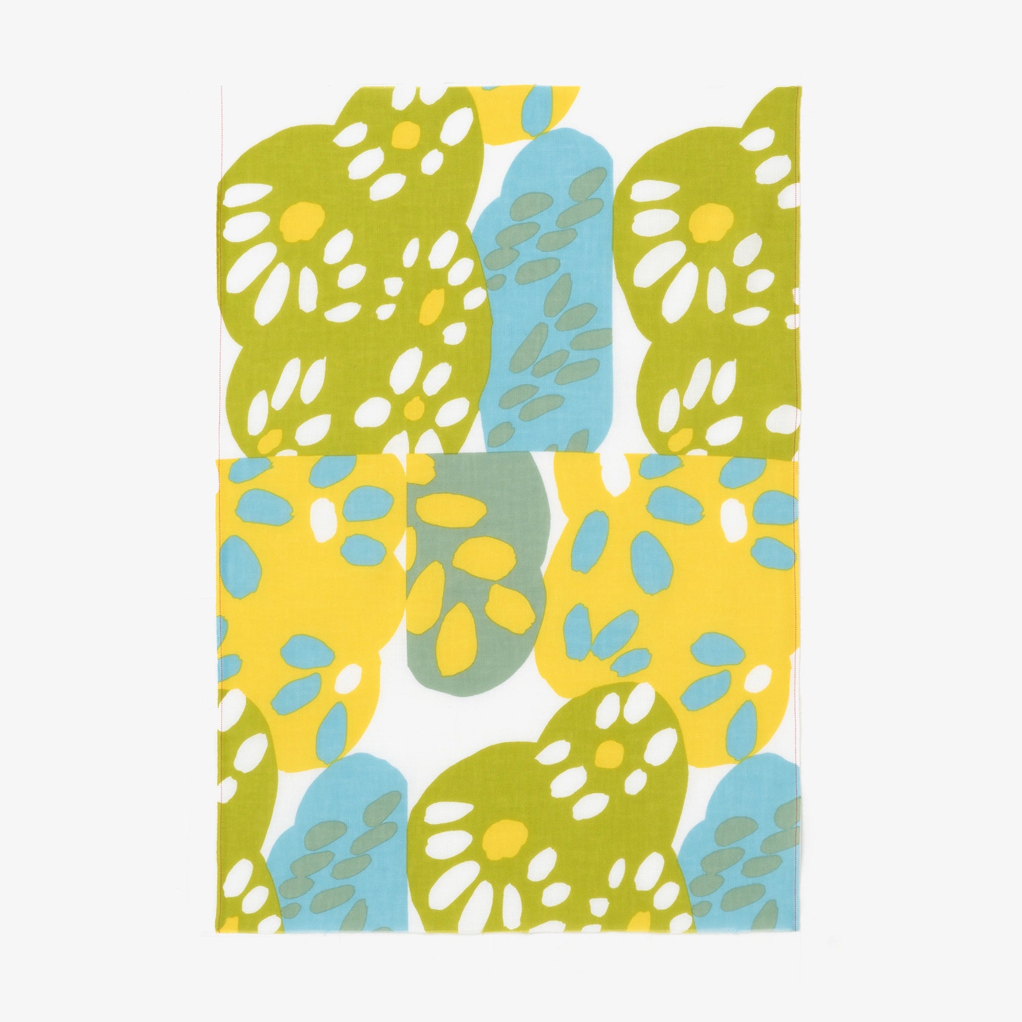 Tenguigui textile en coton Ise (longueur hime)/avec fleurs
