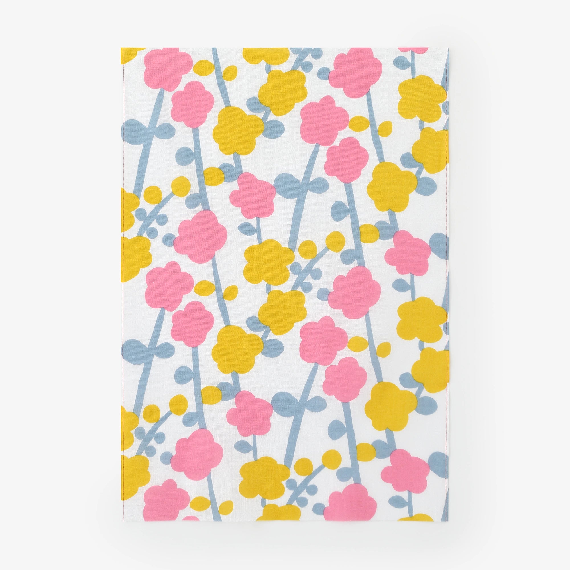 Isemomen Cotton Textile Handkerchief (Short) / Plum Blossoms Spring Time