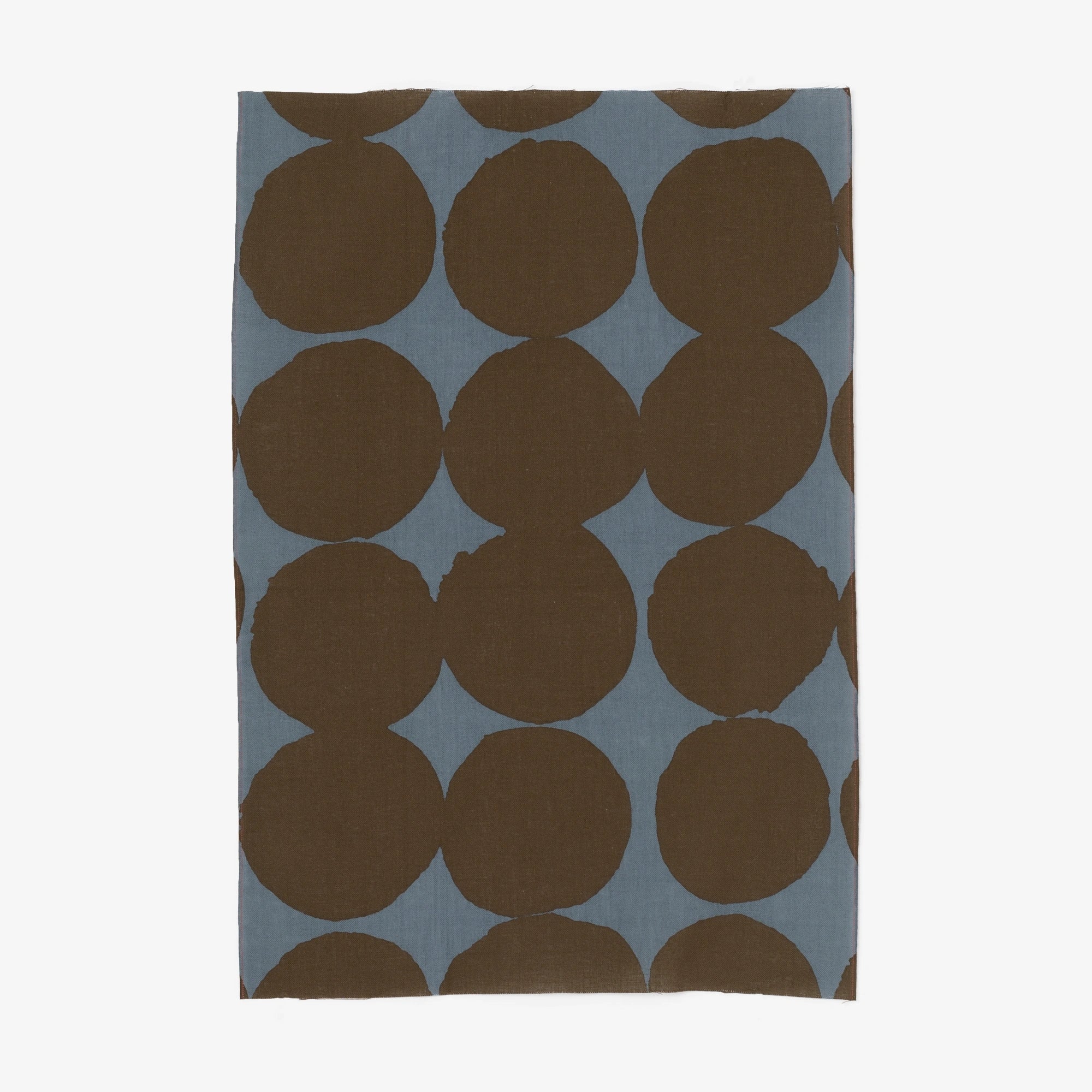 Isemomen Cotton Textile Handkerchief (Short) / Marbles Large Lead Color x Brown