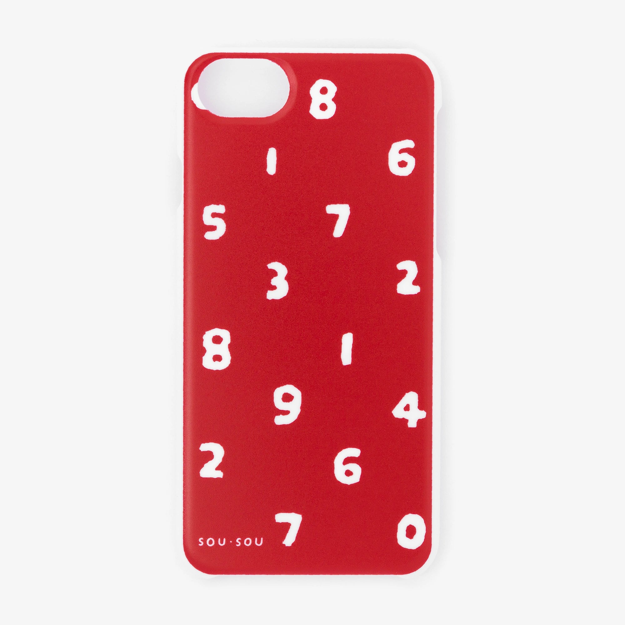 iPhone_6/6S/7/8/SE (2 차 및 3 세대)  텍스타일씌우다/SO-SU-U 빨간색