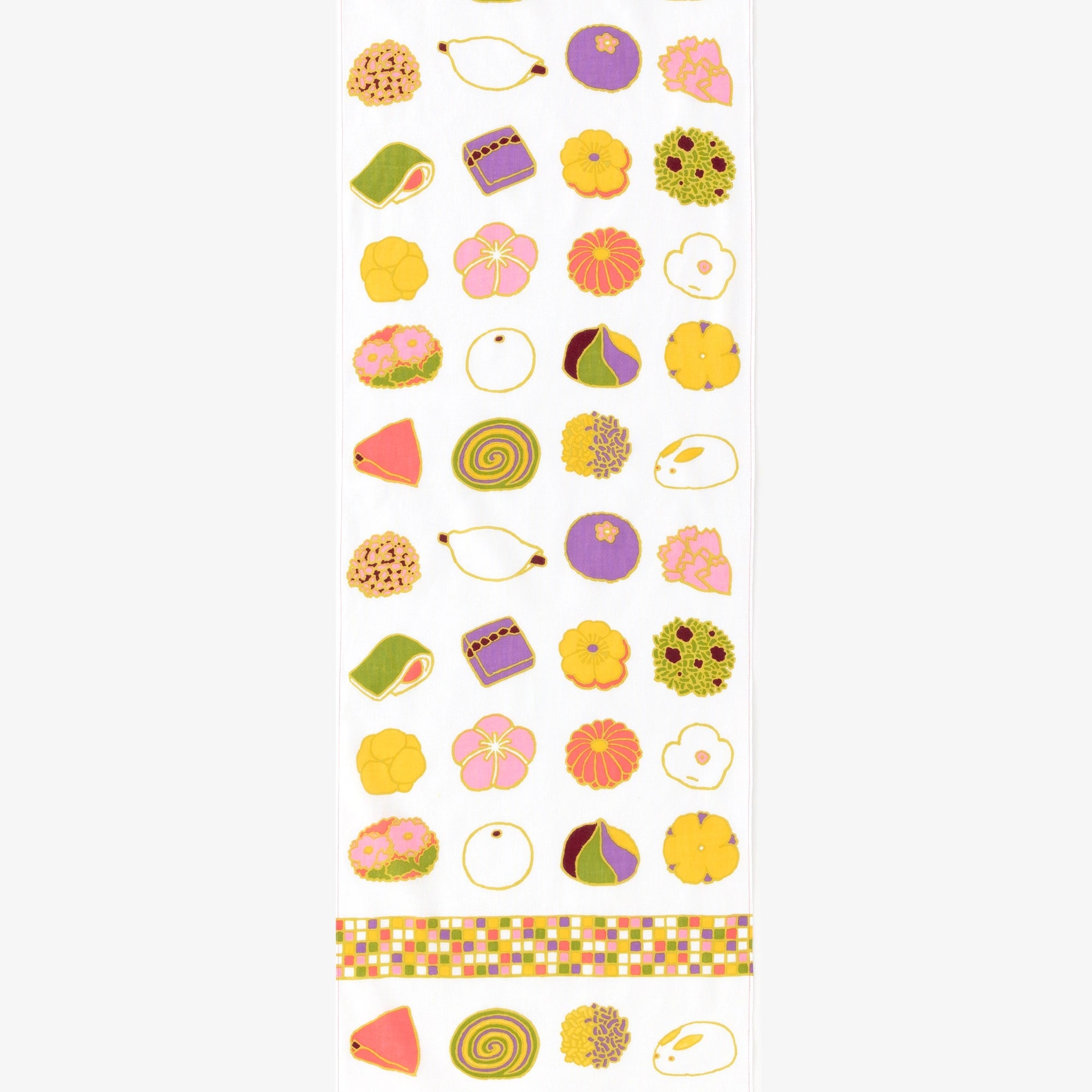 สิ่งทอที่ขายตามน้ำหนัก (Ise Momen Tenugui) / ขนมญี่ปุ่น (Wagashi) <50cm>
