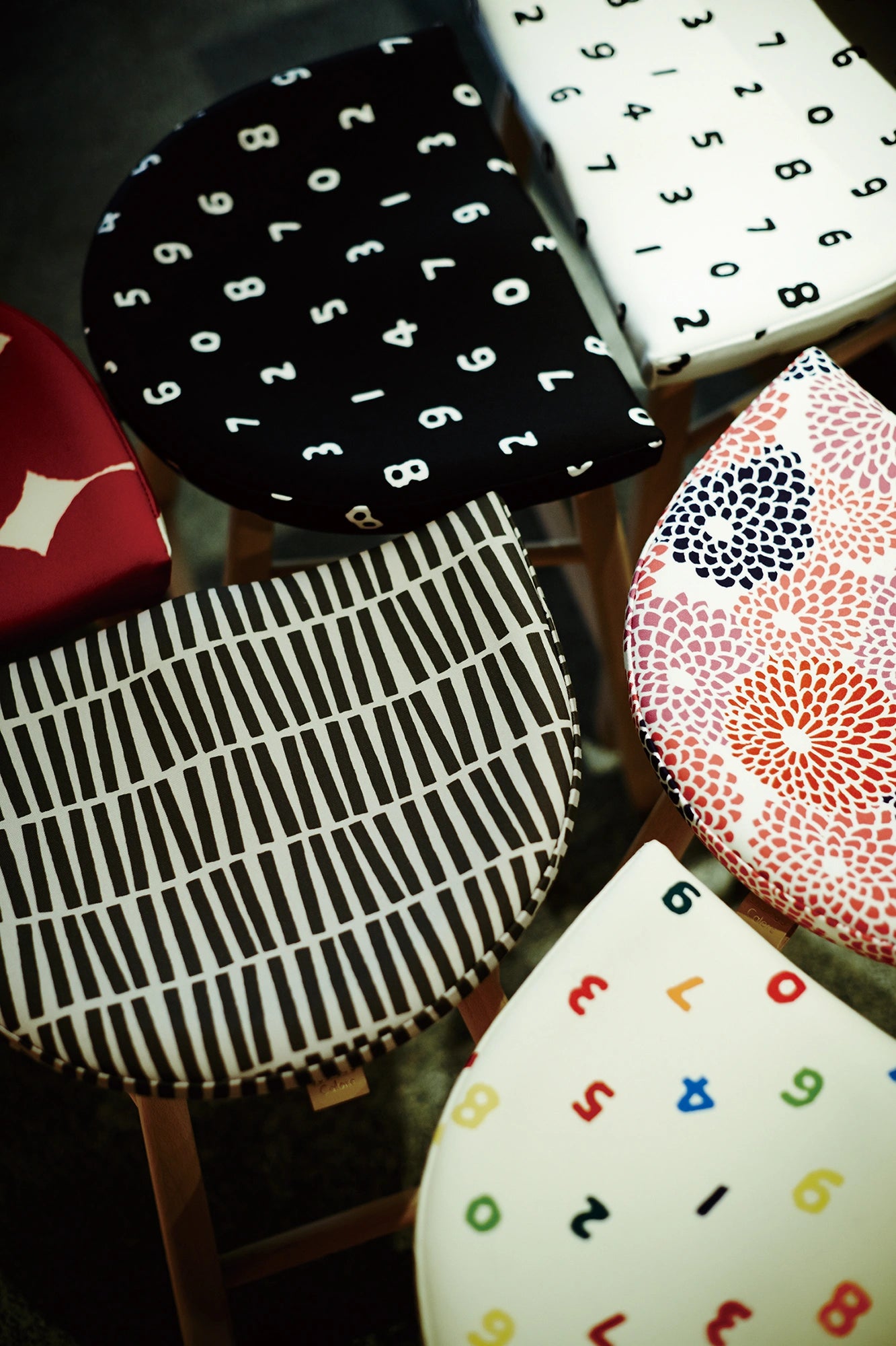 [Versand in 1-3 Monaten]SOU・SOU×Coccole Craftool Hocker/Chrysanthemum Tsukumo