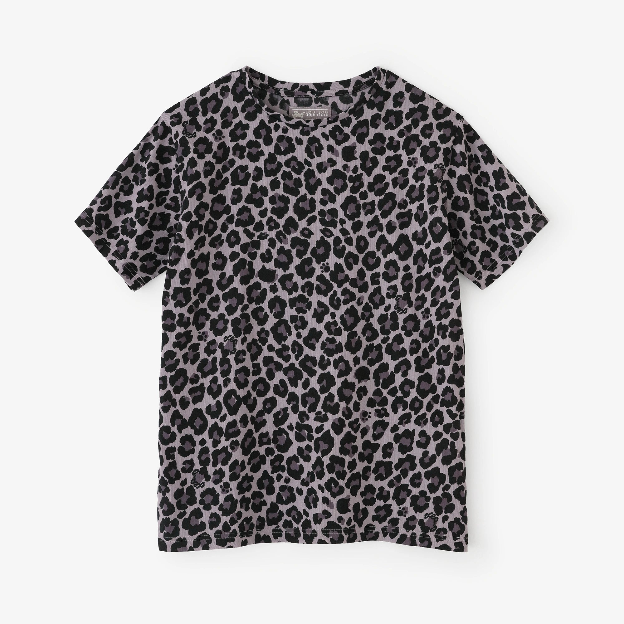 타카시마치지미 40/40 반팔T셔츠/depo leopard Midnight 