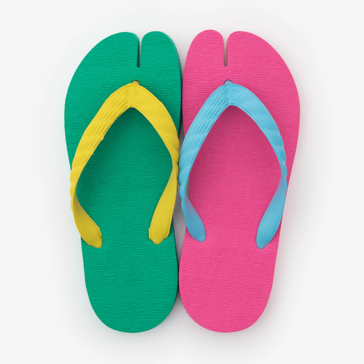 Tabi Sandals / Bamboo Green×Peony Color