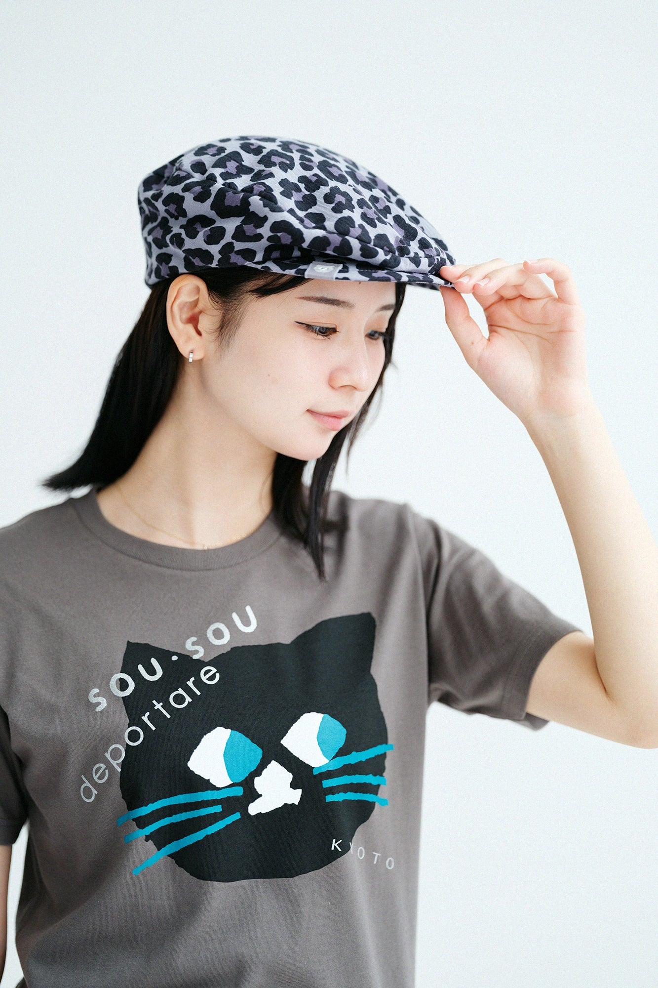 【6월30일경 발송 예정】타카시마치지미 20/20 헌팅캡/ depo leopard Midnight 
