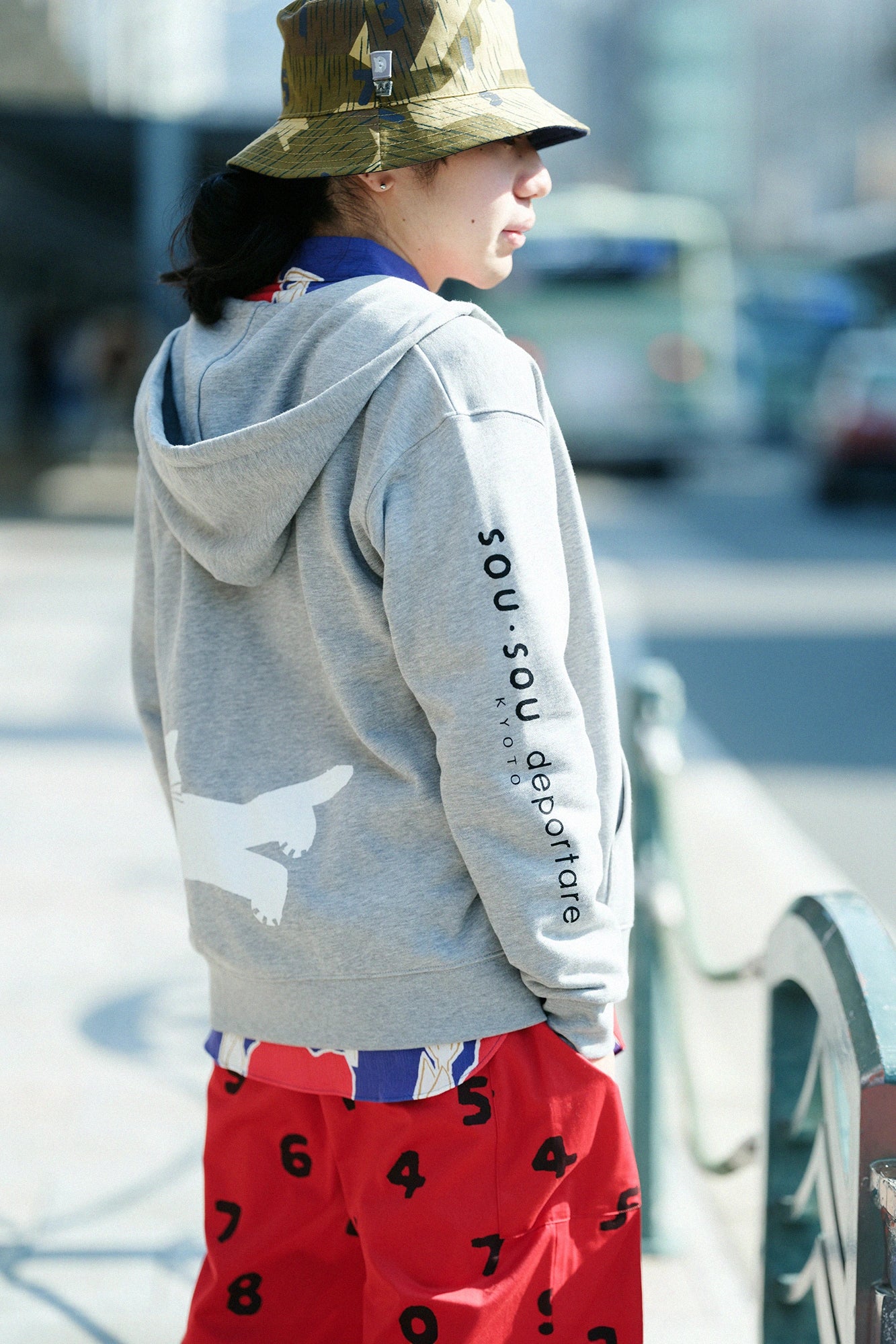 デポルターレ ZIP UP スウェットパーカー[9.7]／ヘザーグレー
