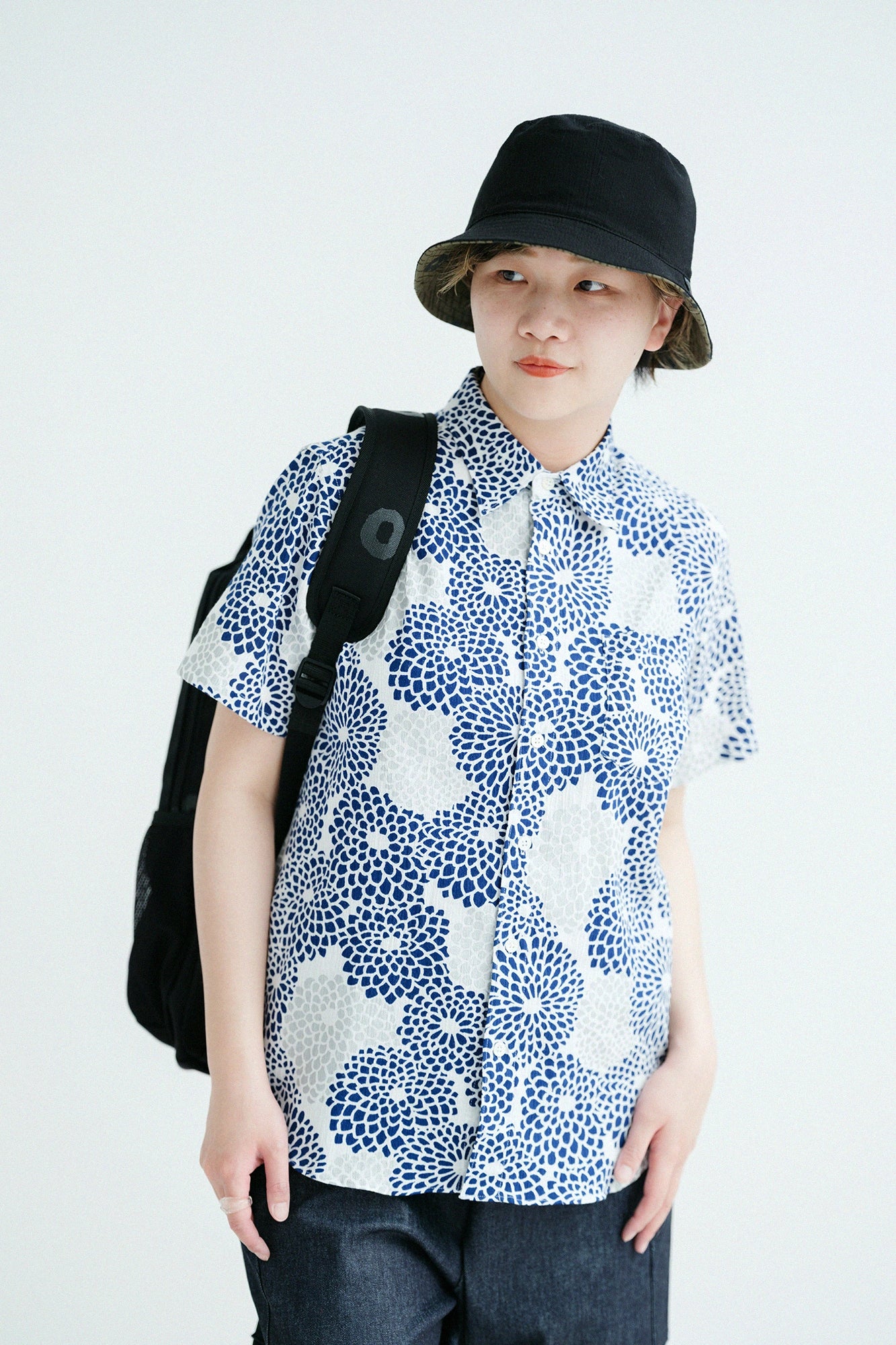 Takashima Jiji 20/20 Kurzarmshirt/Chrysanthemum Seifu