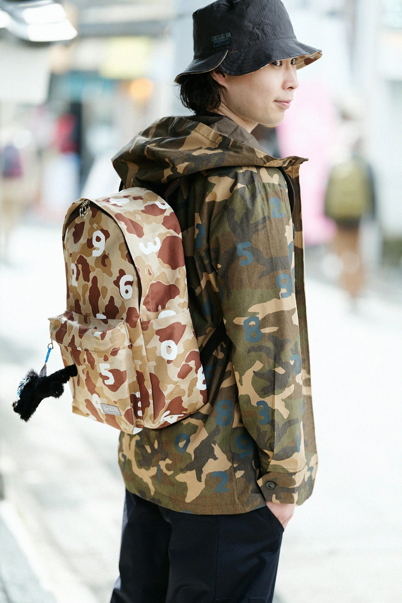 더블페이스 d. 백팩／duck hunter camo SO-SU-U 라이트베이지 