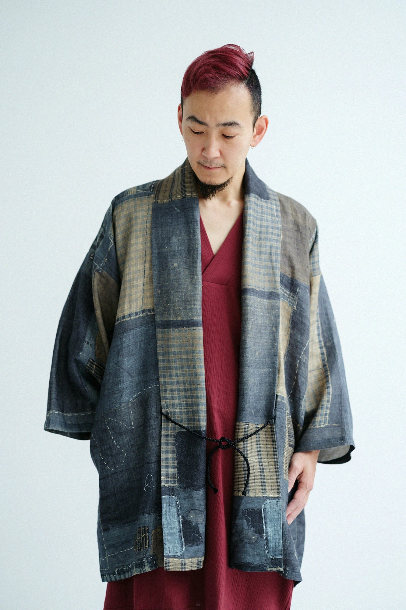 麻帆布 もじり袖 短衣（たんい） 単（ひとえ）／BORO IJ