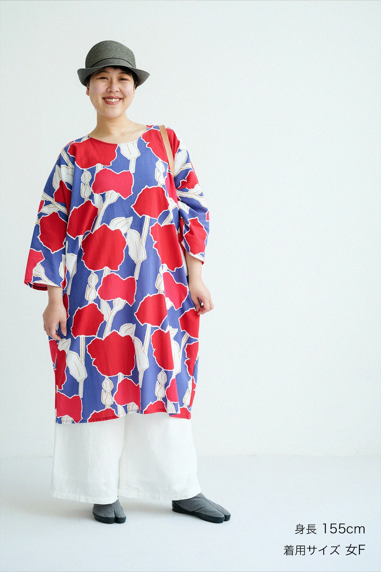 Chizimi Cotton 20/20 Naginata Rectangular Dress  ／Lustrous