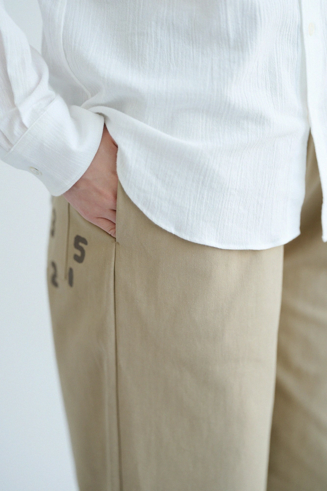 Weite Chino-Cross-Hose/Camel