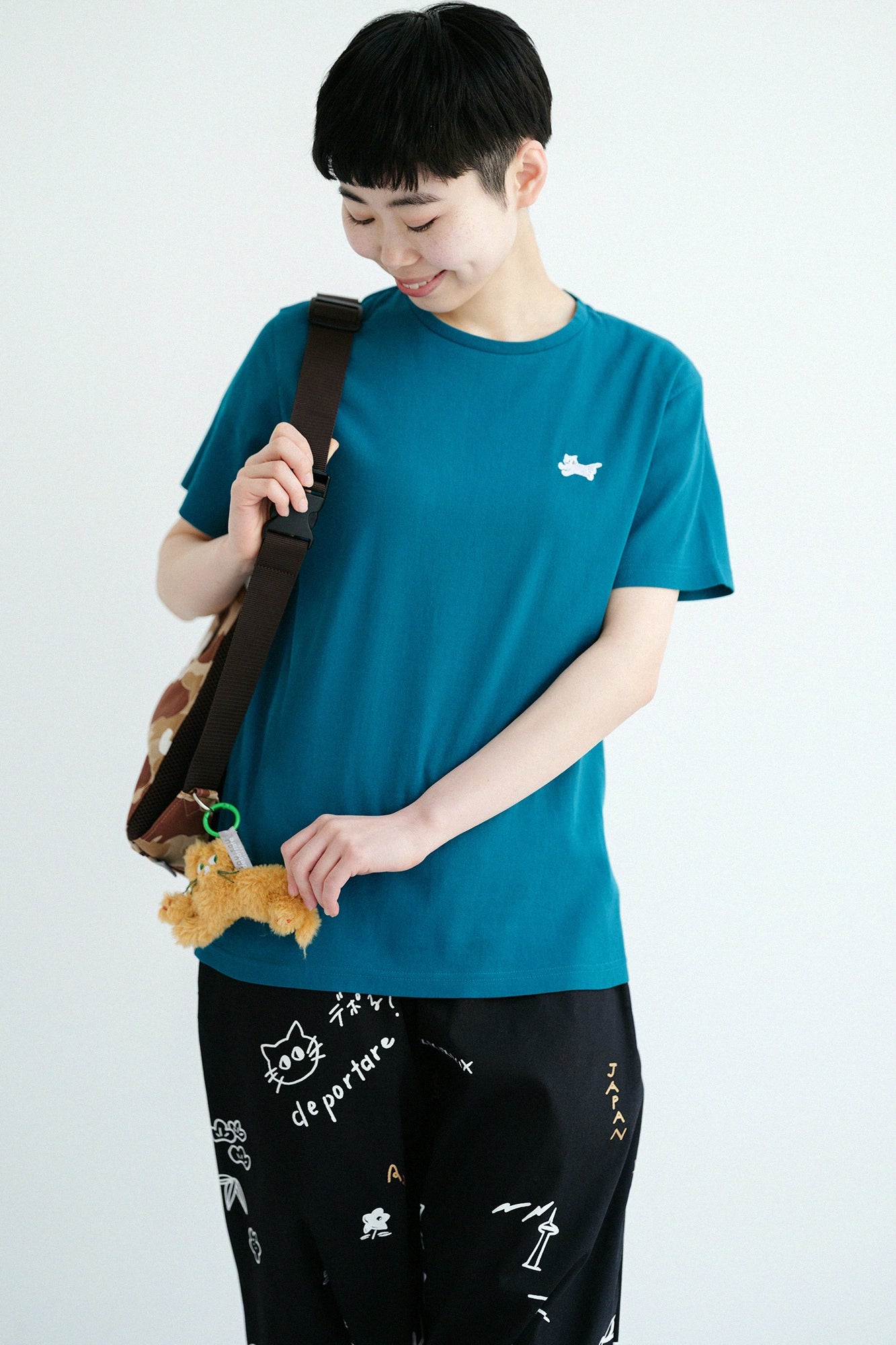 Takashima Jiji 40/40 Kurzarm-T-Shirt/Grün