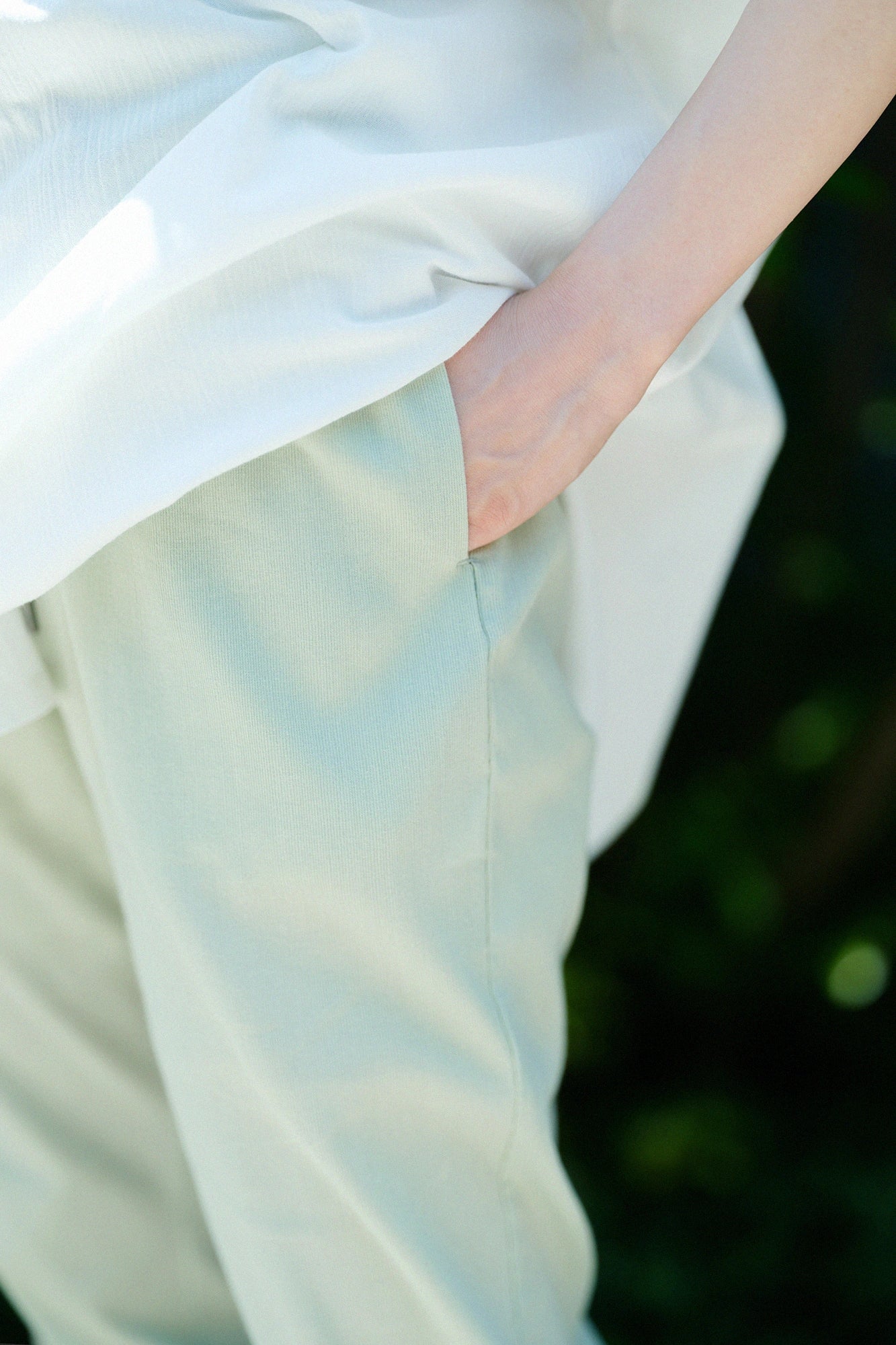 [Versand voraussichtlich um den 7. Juli] Takashima Jiji 40/40 Leggings-Hose/Sabi Celadon