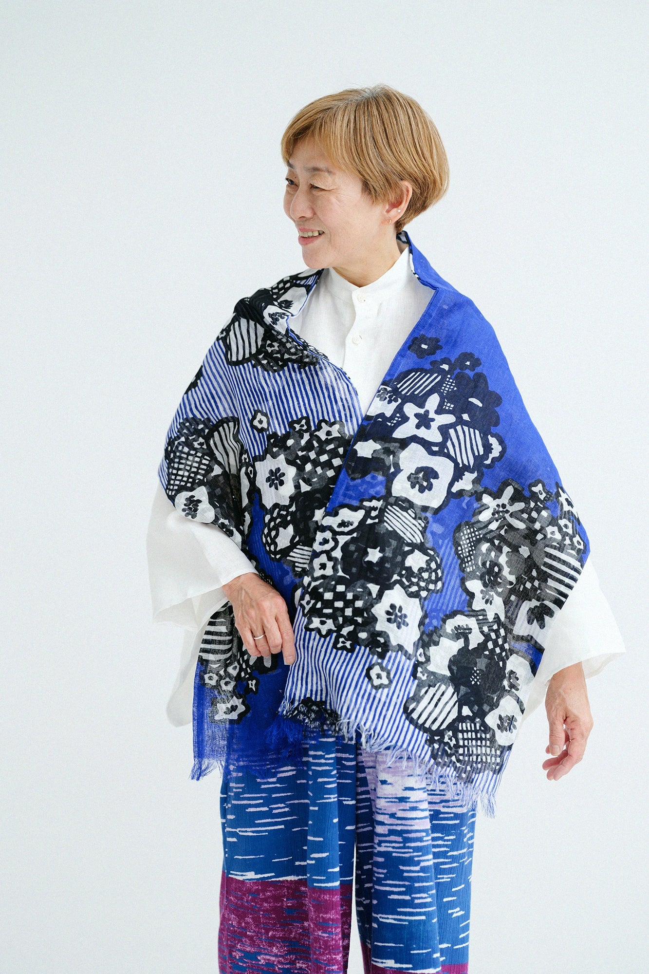 【6月23日頃発送予定】綿麻 環（かん）くびまき／花くすだま