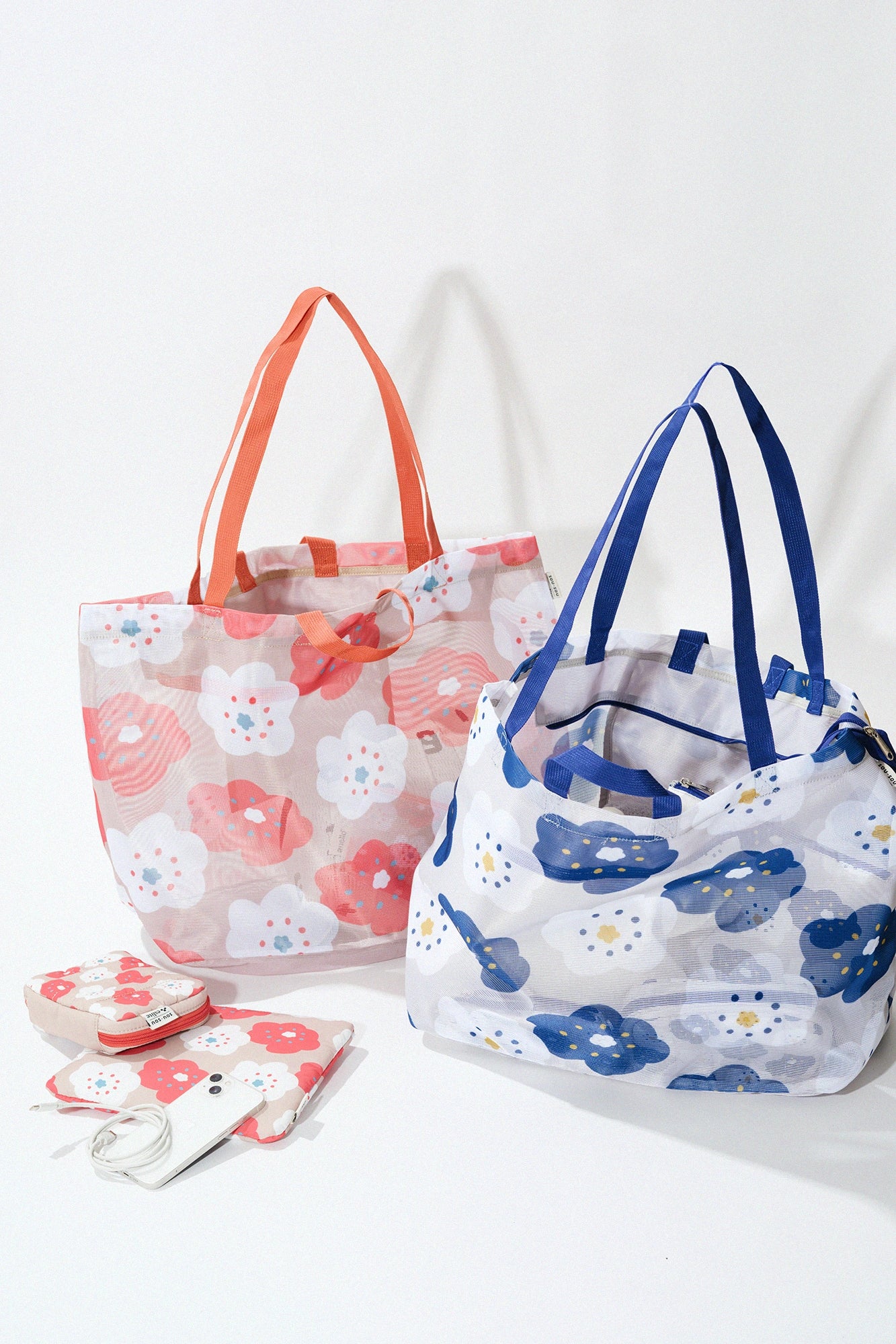 SOU・SOU×Eslite Bookstore 2WAY Mesh Bag/Hohoemi SF Navy