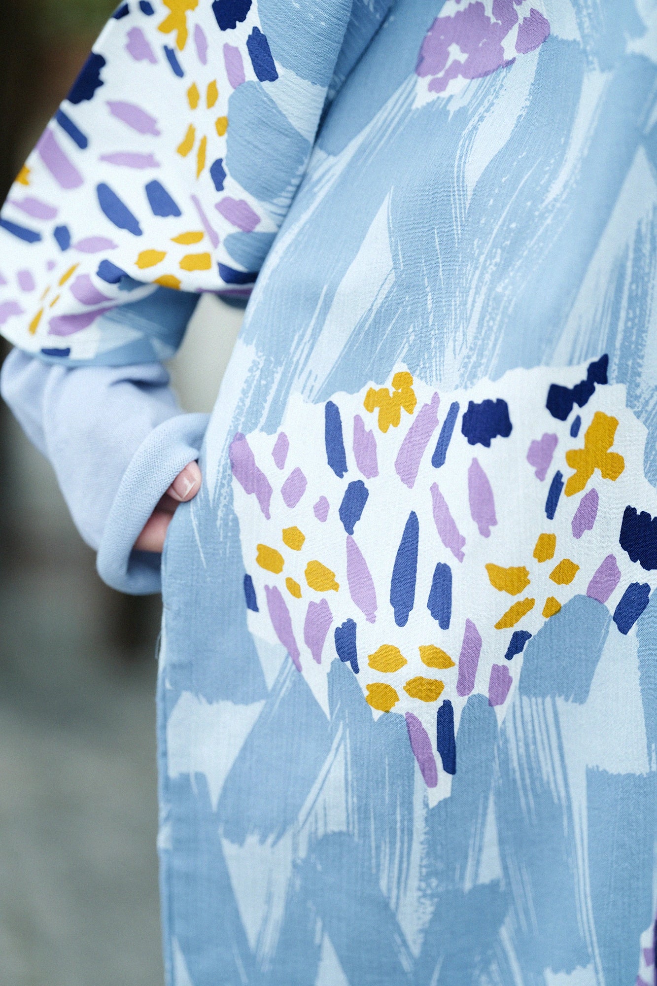 Takashima Chijimi 20/20 Naginatagata Kimono (naginata-chōhōkei) / Mizunaka Hana (Suichūka) 