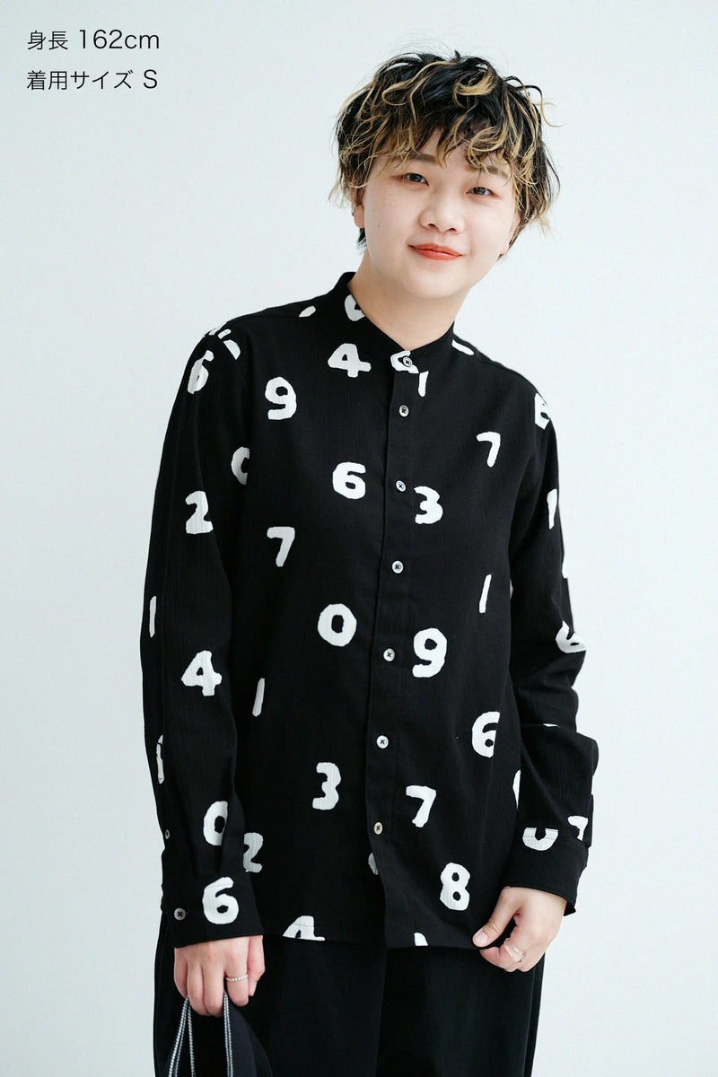 เสื้อยืดสแตนด์คอลลาร์ชิมะโทริ 